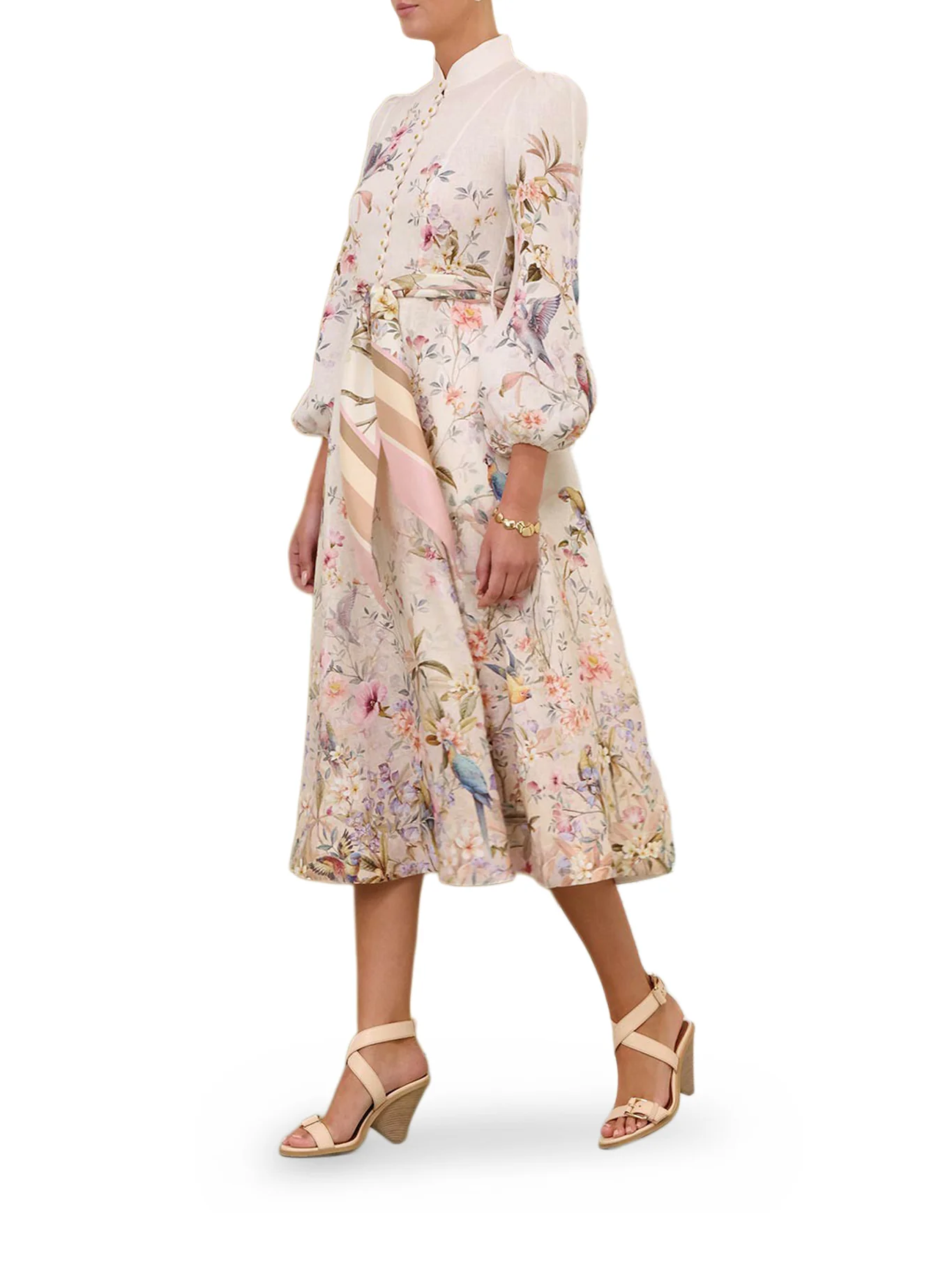 REBELLION BUTTON MIDI DRESS - Image 4