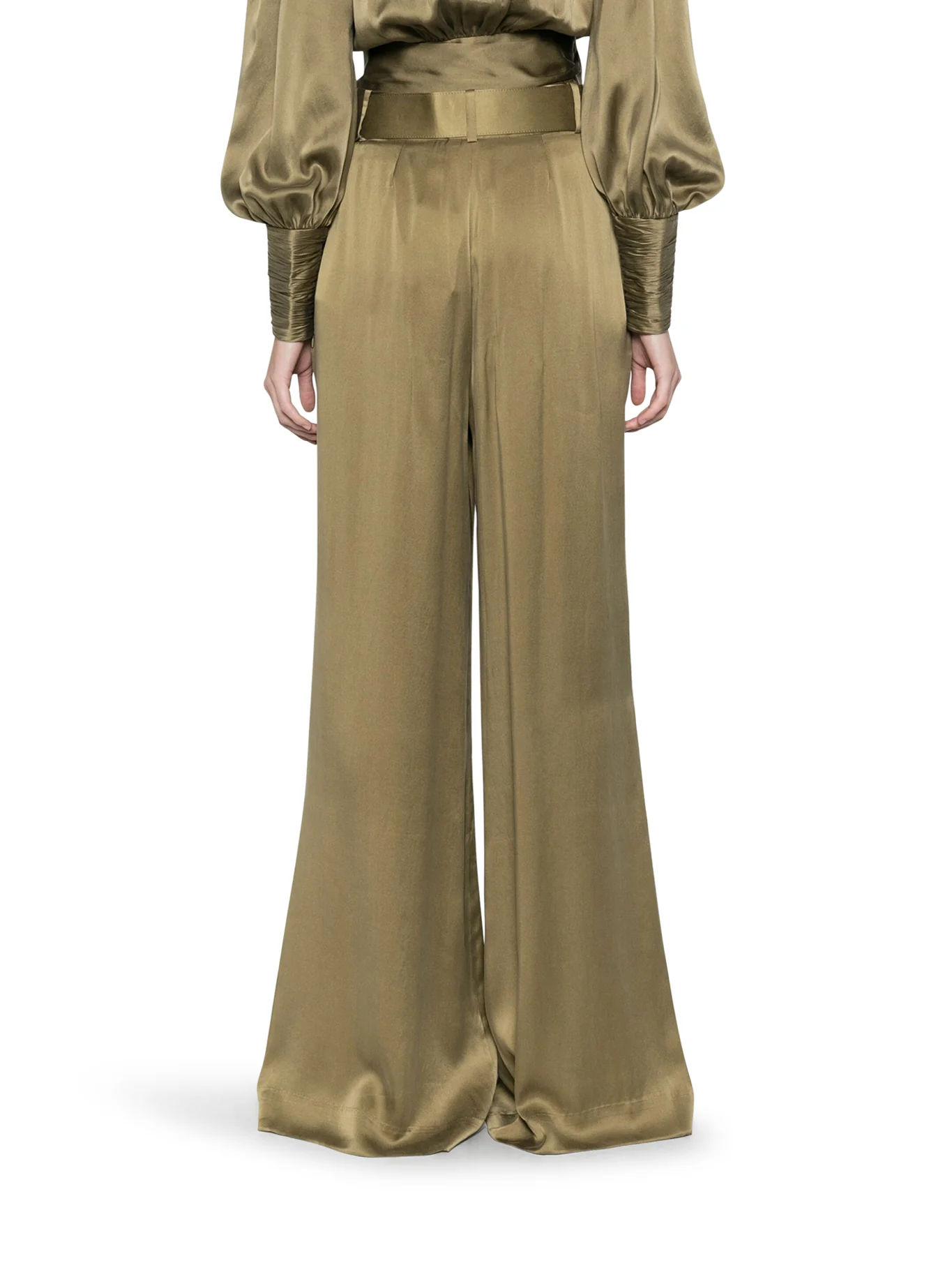 WIDE LEG PANTS IN SETA - Image 4